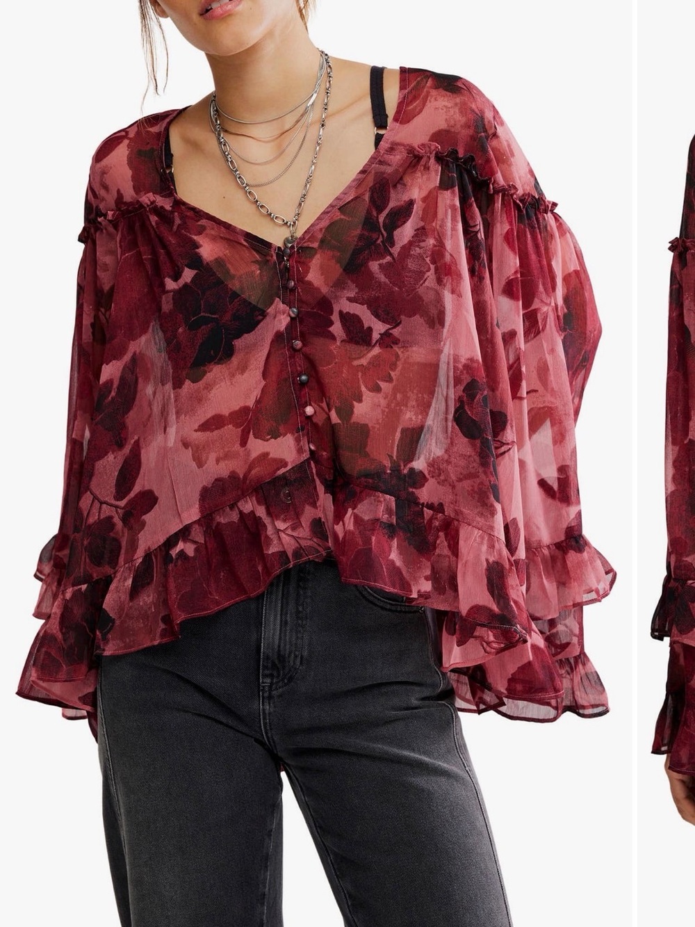 NWOT Free People Day Dreaming Blouse